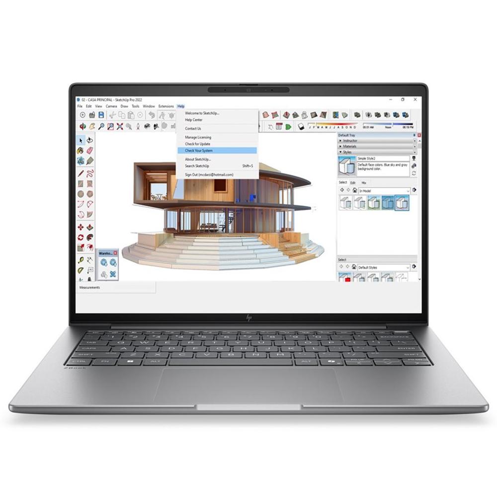Portatil HP zbook 8 g2a mobile workstation copilot+ pc rai7p - 450 · 32GB · SSD 1TB · 14 pulgadas fhd+ · W11P