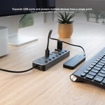 Hub Nanocable USB - c - a 4xusb - a+3usb - c+usb - c 5v