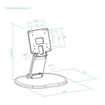 Soporte mesa TooQ db1027tn - b sobremesa y pared 17 - 27 pulgadas negro