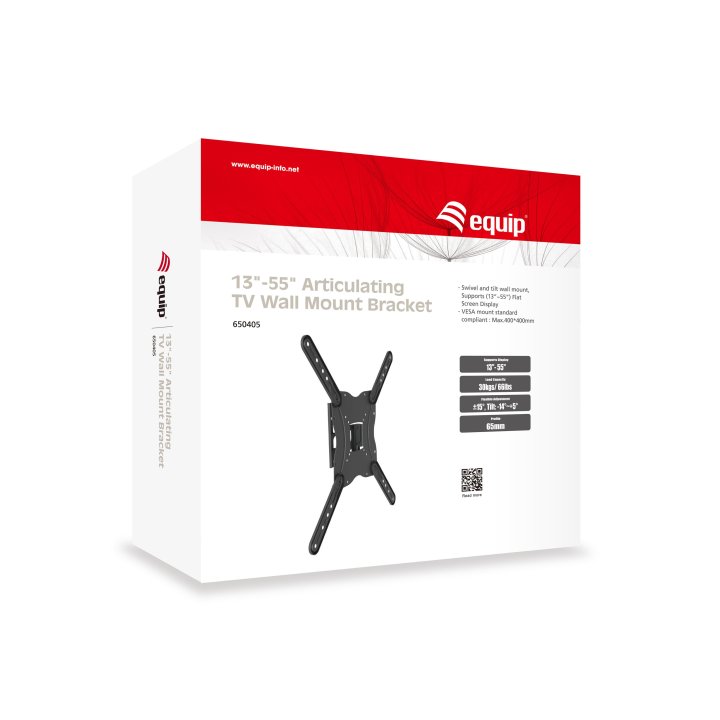Soporte pared Equip vesa hasta 55 pulgadas 400x400 max 30kg