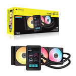 Kit refrigeracion liquida Corsair icue link titan ii 360 rx lcd RGB 3x 120mm negro
