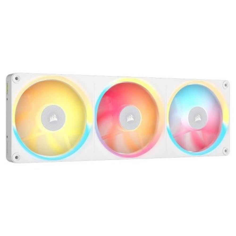 Ventilador caja Corsair lx360 - r icue link RGB 3x 120mm blanco