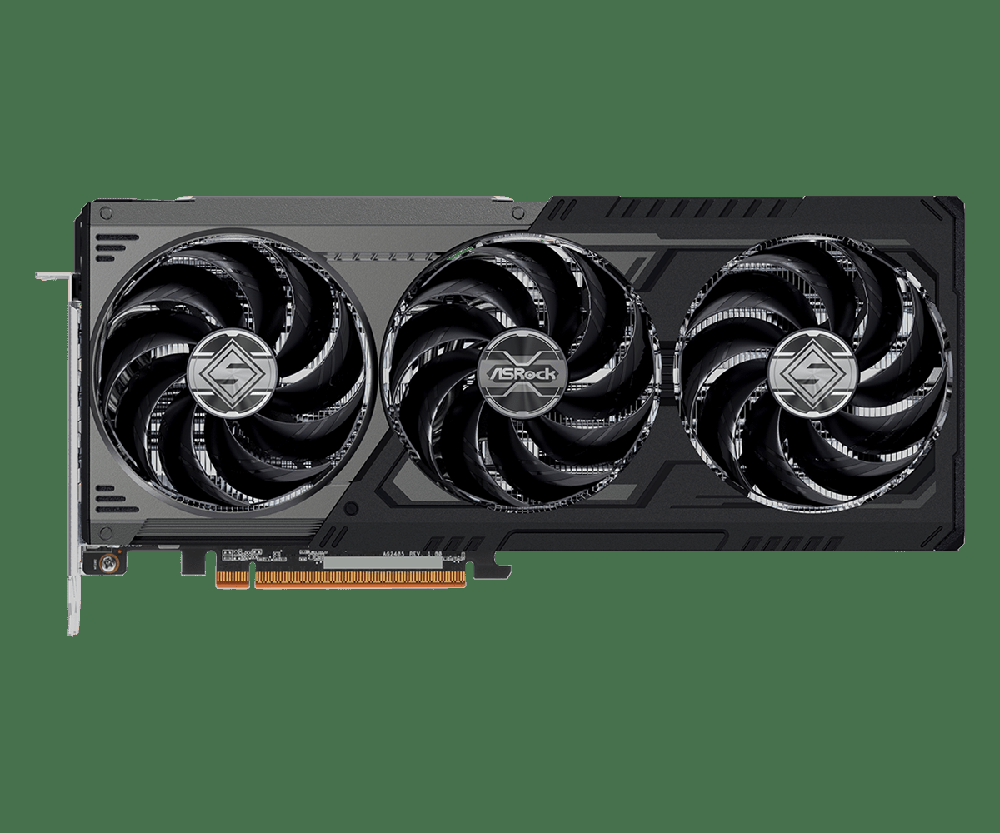 Tarjeta grafica Asrock rx 9070 xt steel legend dark 16GB gddr6 · 3x dp · 1x HDMI pci express 5.0