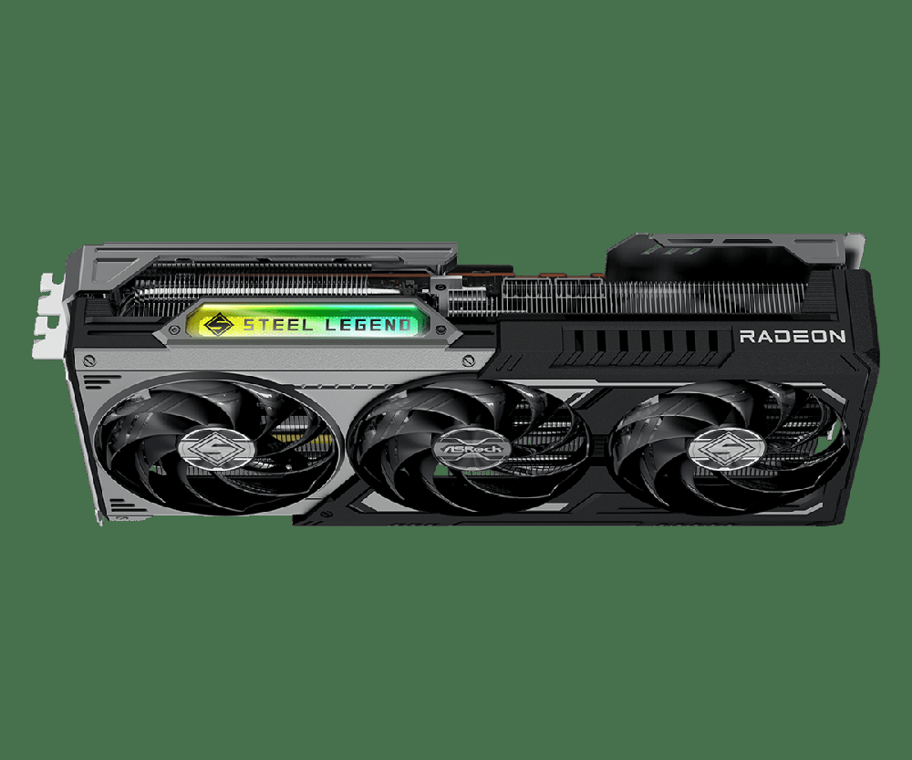 Tarjeta grafica Asrock rx 9070 xt steel legend dark 16GB gddr6 · 3x dp · 1x HDMI pci express 5.0