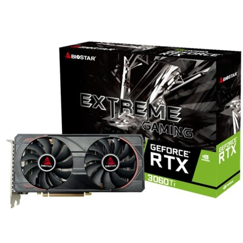 Tarjeta grafica Biostar RTX 3060 ti 8GB gddr6 · 3x dp · 1x HDMI pci express 4.0