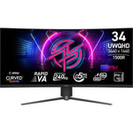 Monitor curvo gaming MSI mpg 346cqrf x24 34 pulgadas uwqhd 240hz