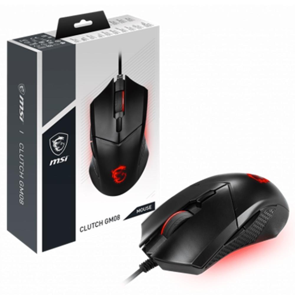 Raton gaming MSI clutch gm08 negro