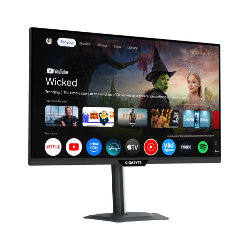 Monitor gaming Gigabyte m27qs 27 pulgadas qhd 180hz google tv