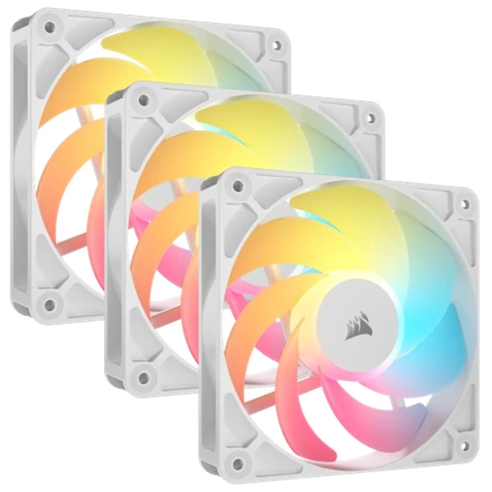 Ventilador caja Corsair rs120 - r argb 3x 120mm blanco