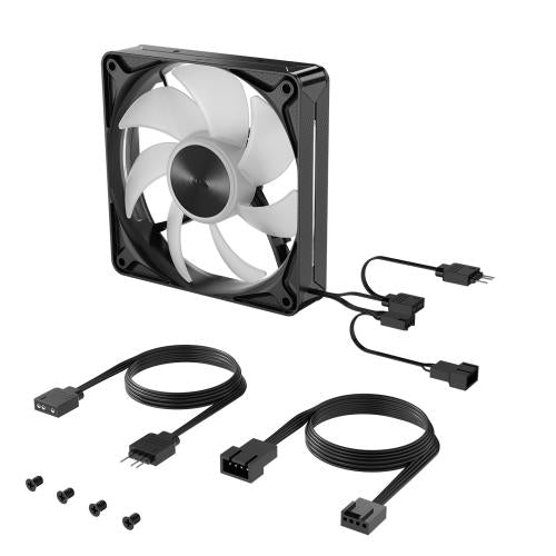 Ventilador caja Corsair rs120 ii argb 120mm negro