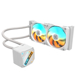 Kit refrigeracion liquidagigabyte gaming 240 ice argb 2x 120mm blanco