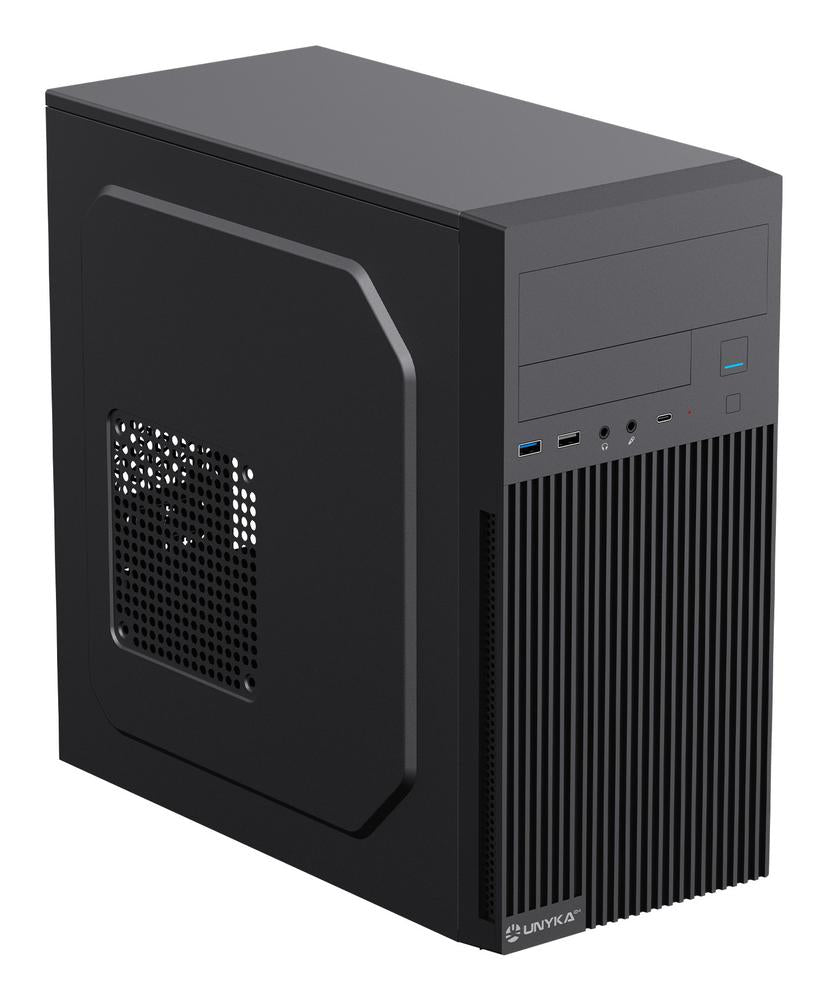 Caja ordenador semitorre Unykach c260 mATX negra 500w