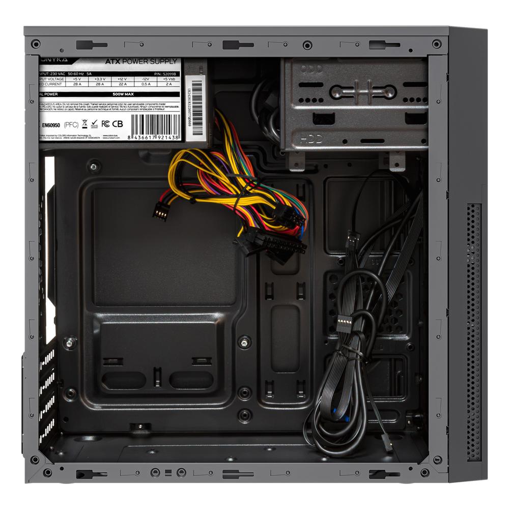 Caja ordenador semitorre Unykach c260 mATX negra 500w