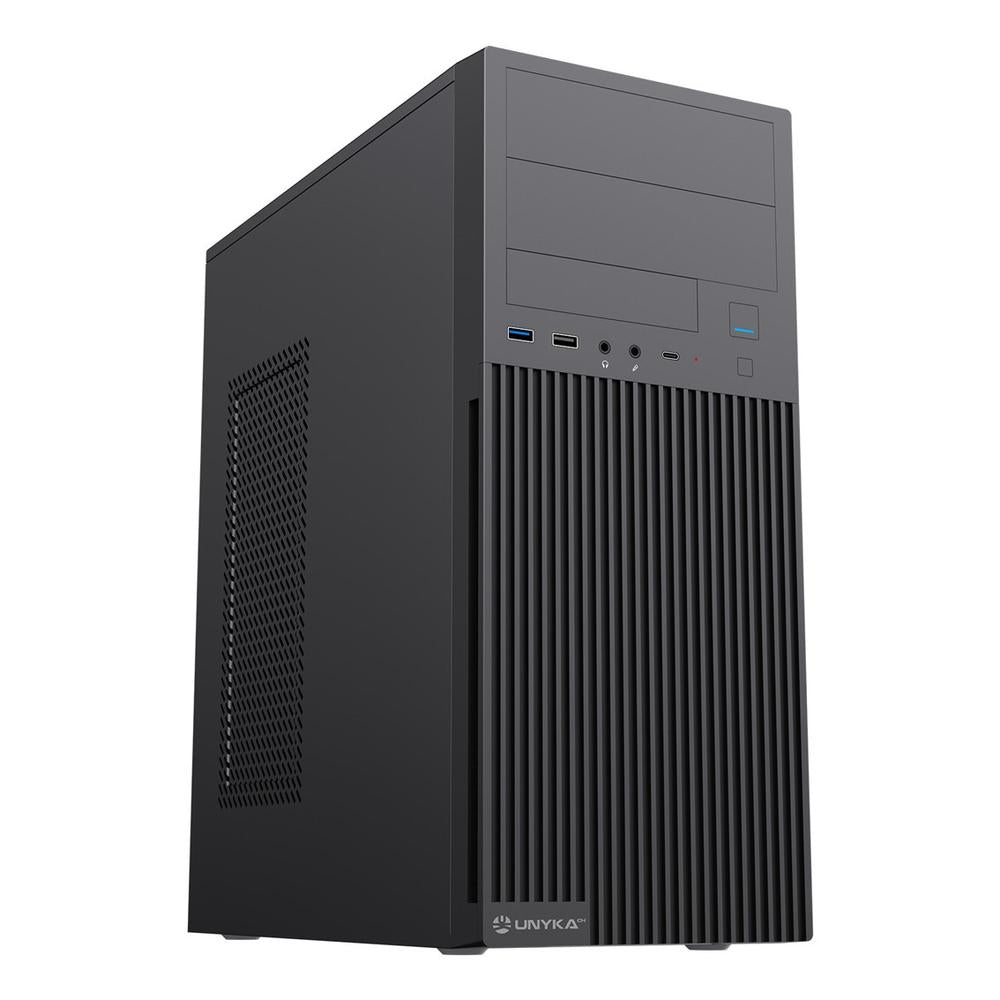 Caja ordenador Unykach aero c360 ATX negra 500w