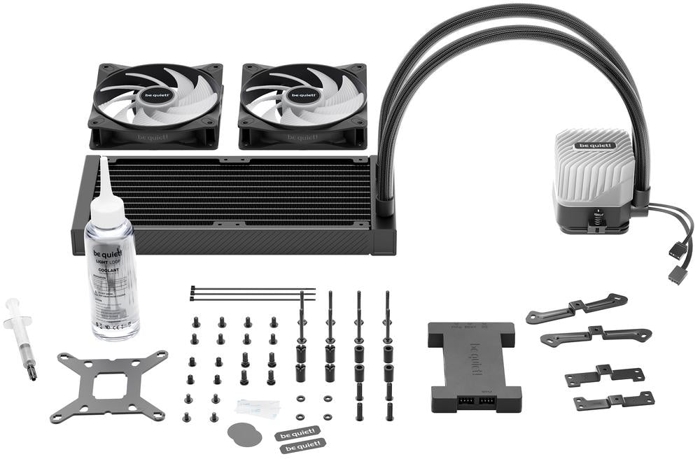 Kit refrigeracion liquida be quiet! light loop argb 2x 120mm negro