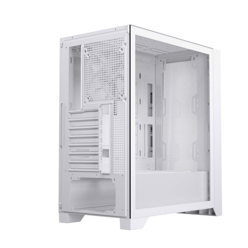 Caja ordenador gaming Einarex p600 core ATX cristal templado blanca