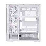 Caja ordenador gaming Einarex s800 RGB ATX cristal templado blanca
