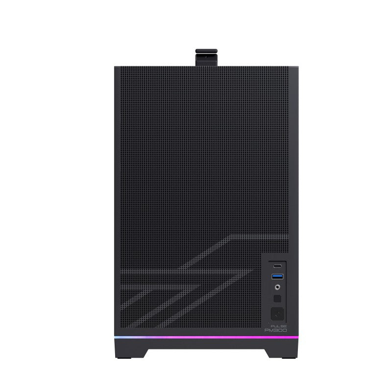 Caja ordenador gaming Einarex pm300 core mATX cristal templado negra