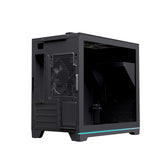 Caja ordenador gaming Einarex pm300 core mATX cristal templado negra