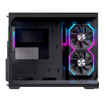 Caja ordenador gaming Einarex sm300 RGB mATX cristal templado negra