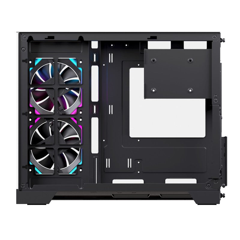 Caja ordenador gaming Einarex sm300 RGB mATX cristal templado negra