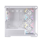 Caja ordenador gaming Einarex zm800 RGB mATX cristal templado blanca