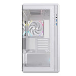 Caja ordenador gaming Einarex zm800 RGB mATX cristal templado blanca
