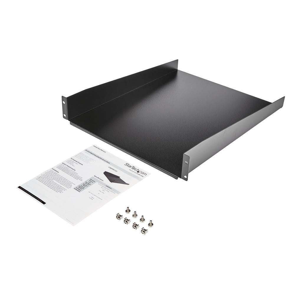 Bandeja rack startech 2u 22 pulgadas max 23kg