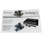 Estante ajustable para rack startech 1u 19 pulgadas max 80kg