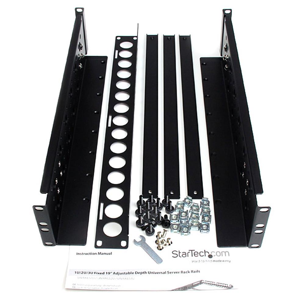 Carriles rack startech 2u 19 pulgadas