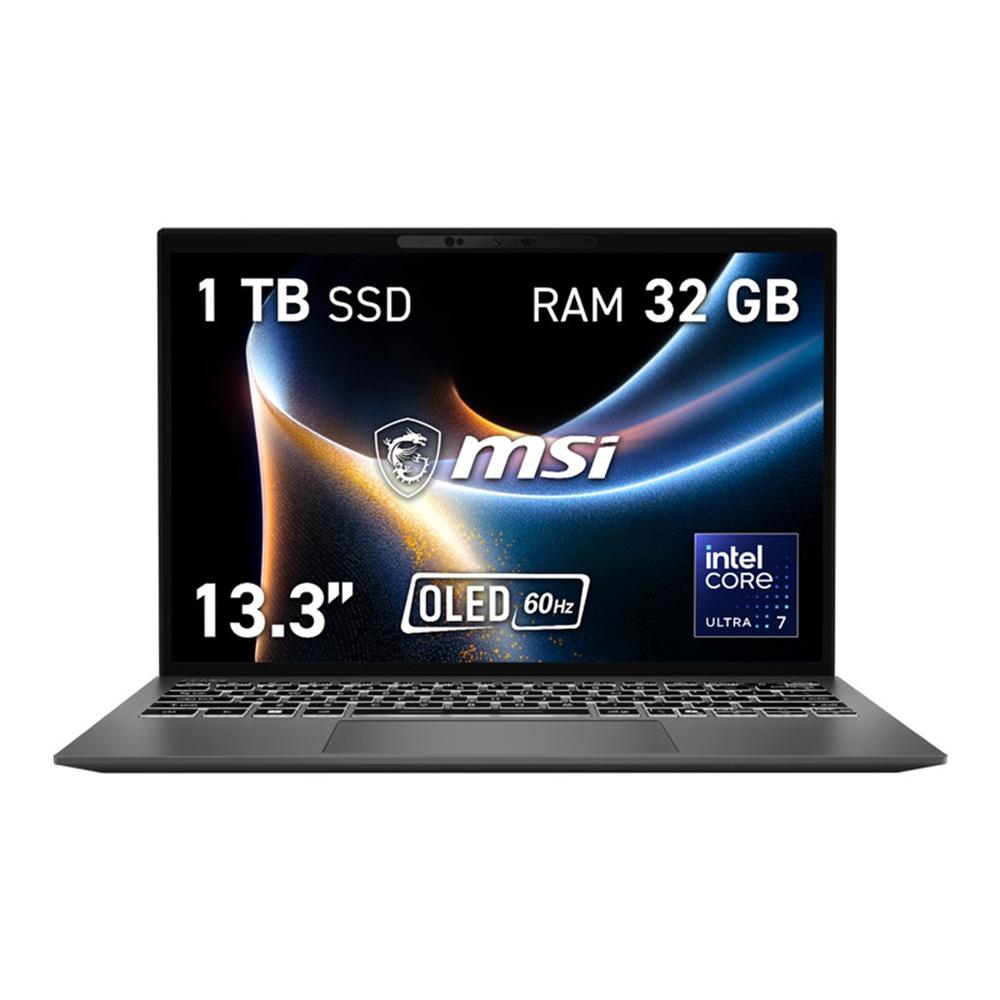 Portatil MSI prestige 13 - 055es u7 - 355 · 32GB · SSD 1TB · 13 pulgadas 2.8k · w11h