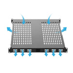 Estante ventilado rack startech 1u 19 pulgadas max 150kg