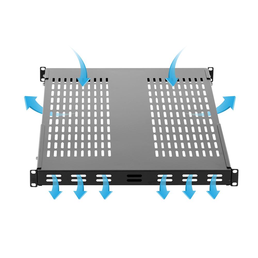 Estante ventilado rack startech 1u 19 pulgadas max 150kg