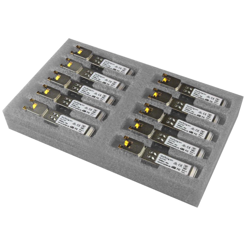 Modulo transceptor sfp startech glct10pkst 10 unidades