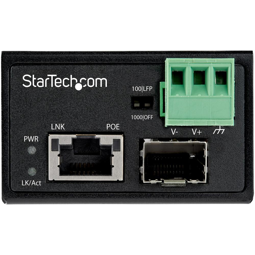 Conversor de medios fibra a ethernet startech industral