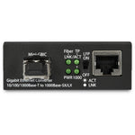 Conversor de medios gigabit ethernet a fibra startech lc multimodo para redes