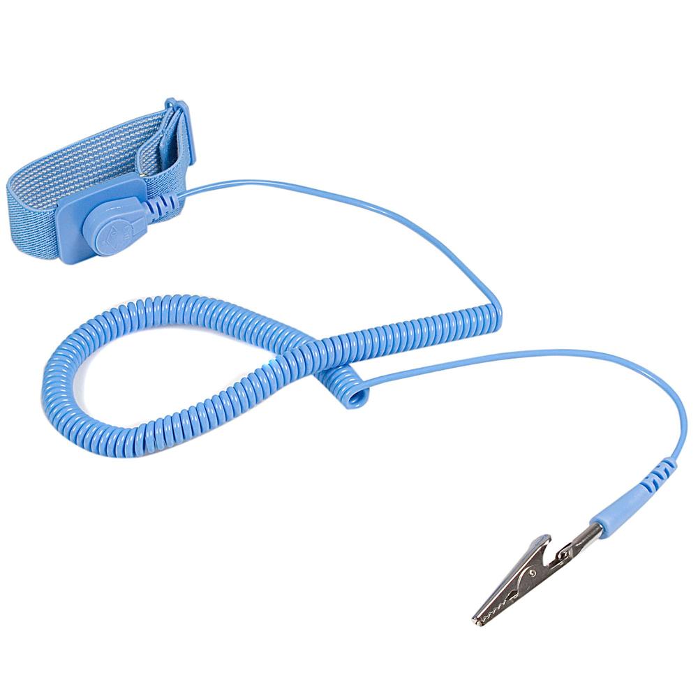 Pulsera antiestatica startech con cable a tierra 1.8m azul