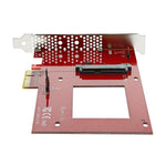 Tarjeta adaptadora u.2 a pci express startech para SSD 2.5 pulgadas