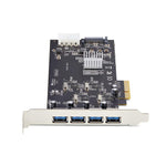 Tarjeta startech 4x USB 3.2 pci express 2.0