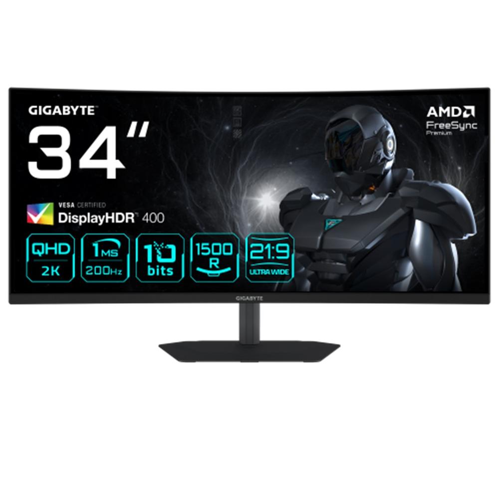 Monitor curvo gaming Gigabyte g34wqc2 34 pulgadas uwqhd 200hz