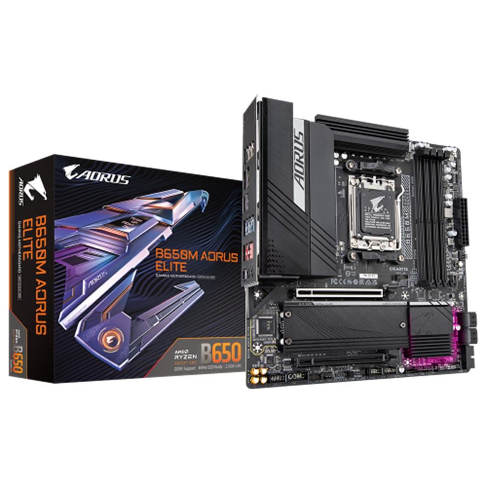 Placa Gigabyte b650m aorus elite am5 mATX · 4x DDR5