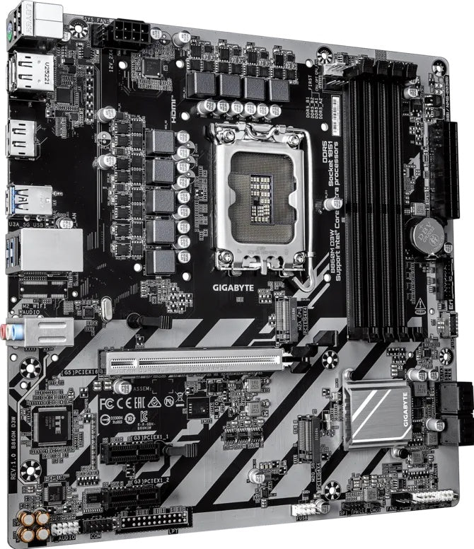 Placa base Gigabyte b860m d3w lga1851 mATX · 4x DDR5