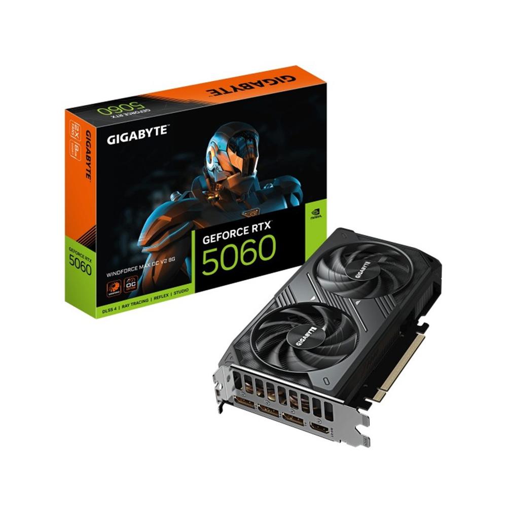 Tarjeta grafica Gigabyte rtx5060 windforce max oc 8GB gddr7 · 3x dp · 1x HDMI PCIe express 5.0
