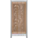 Caja ordenador gaming Corsair frame 5000d wood rs ATX cristal templado blanco
