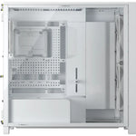 Caja ordenador gaming Corsair frame 5000d wood rs ATX cristal templado blanco