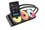 Kit refrigeracion liquida Corsair titan ii 360 ultralxlcd icue RGB 3x 120mm negro