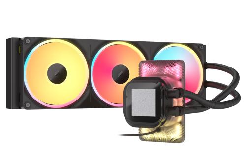 Kit refrigeracion liquida Corsair titan ii 360 ultralxlcd icue RGB 3x 120mm negro