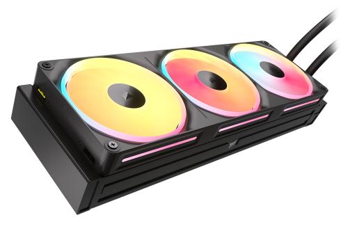 Kit refrigeracion liquida Corsair titan ii 360 ultralxlcd icue RGB 3x 120mm negro