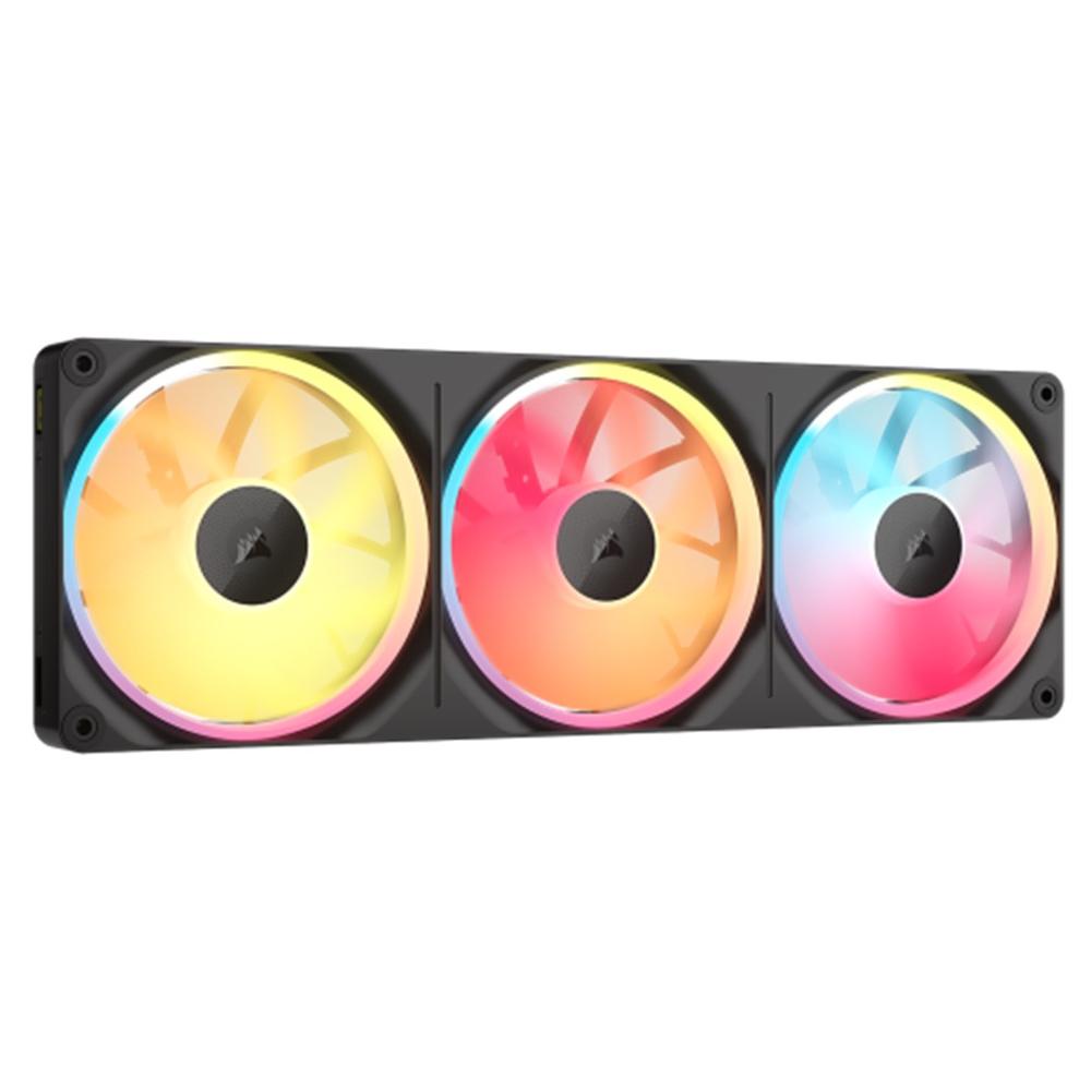 Ventilador caja Corsair icue link lx360 RGB 3x 120mm negro