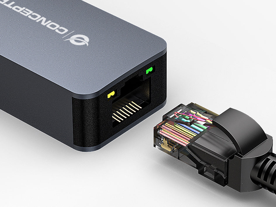 Adaptador USB 3.0 a RJ45 Conceptronic macho - hembra